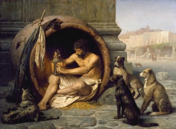 Diogenes grecque arabe orientalisme Jean Léon Gérôme Peinture à l'huile